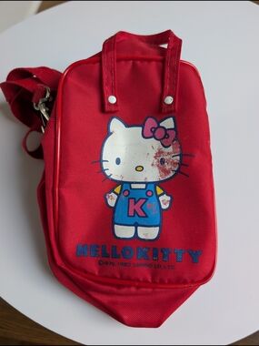 Hello Kitty Red Mini Shoulder Bag Crossbody Vintage 1983 Sanrio Rare Adjustable
